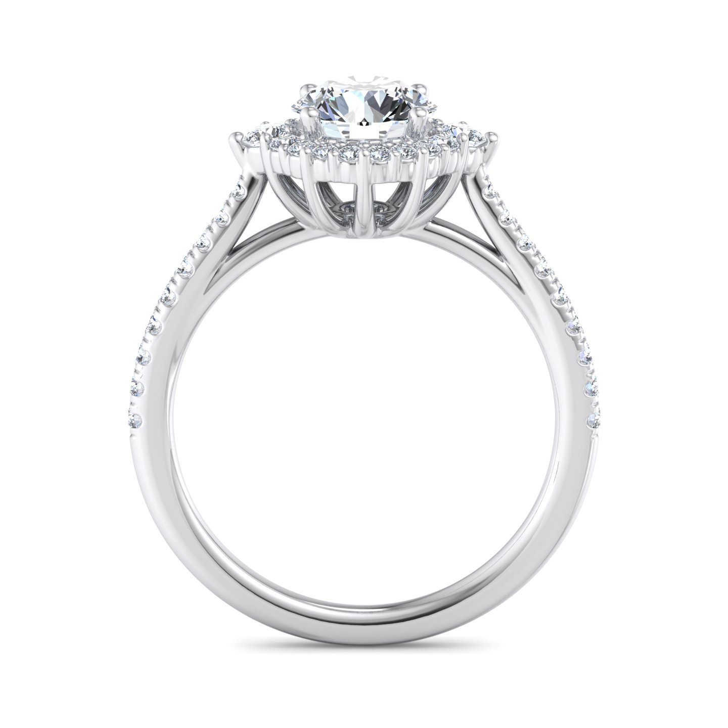 Hannah Diamond Halo Engagement Ring